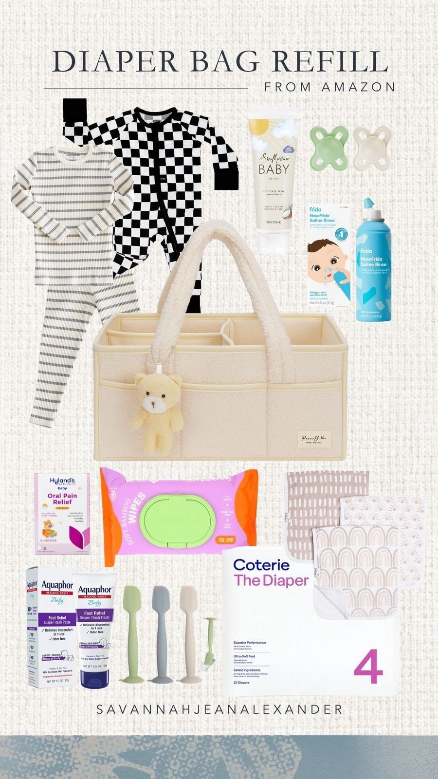 Diaper bag refill !! Here’s everything i make sure is in our bag at all times 

 

#LTKdayinmylife #LTKmomlife #LTKBaby