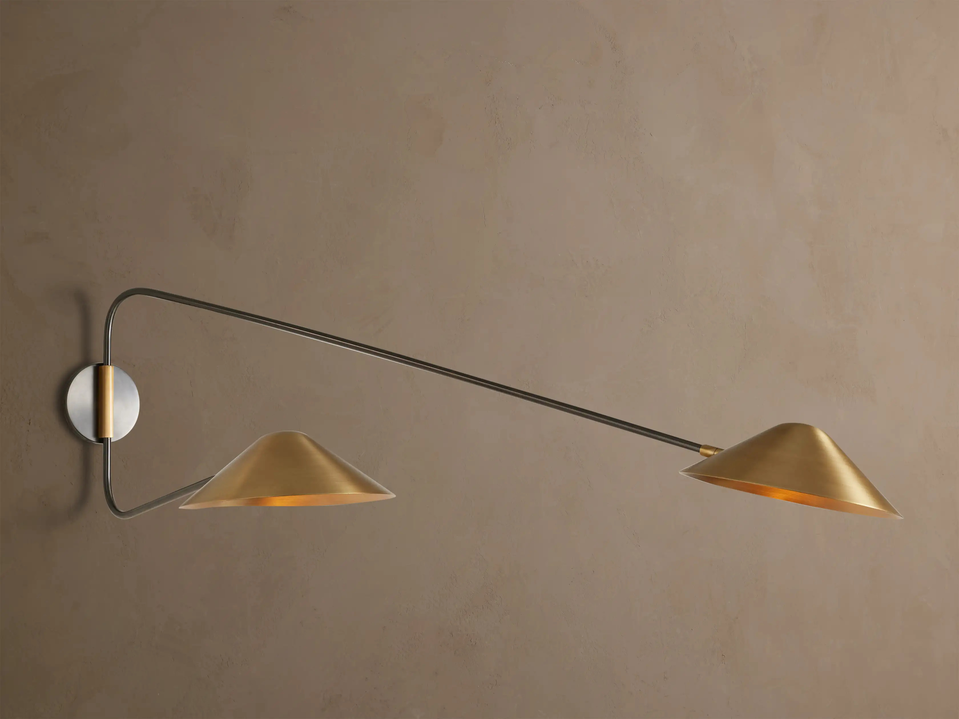 Simms Long Arm Double Sconce | Arhaus