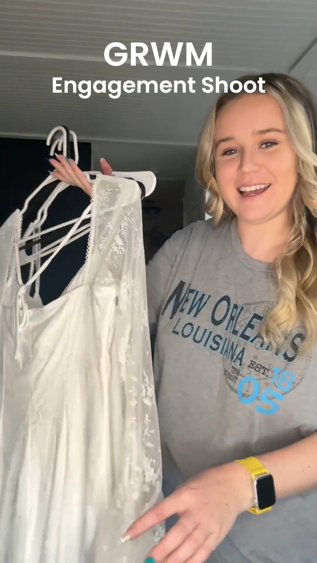 Absolutely love the final look for my engagement shoot !! Nice and classy but still flattering and so cute!!!

2026 brides, little white dress, inexpensive bridal dress, bridal era 

#LTKFindsUnder50 #LTKWedding