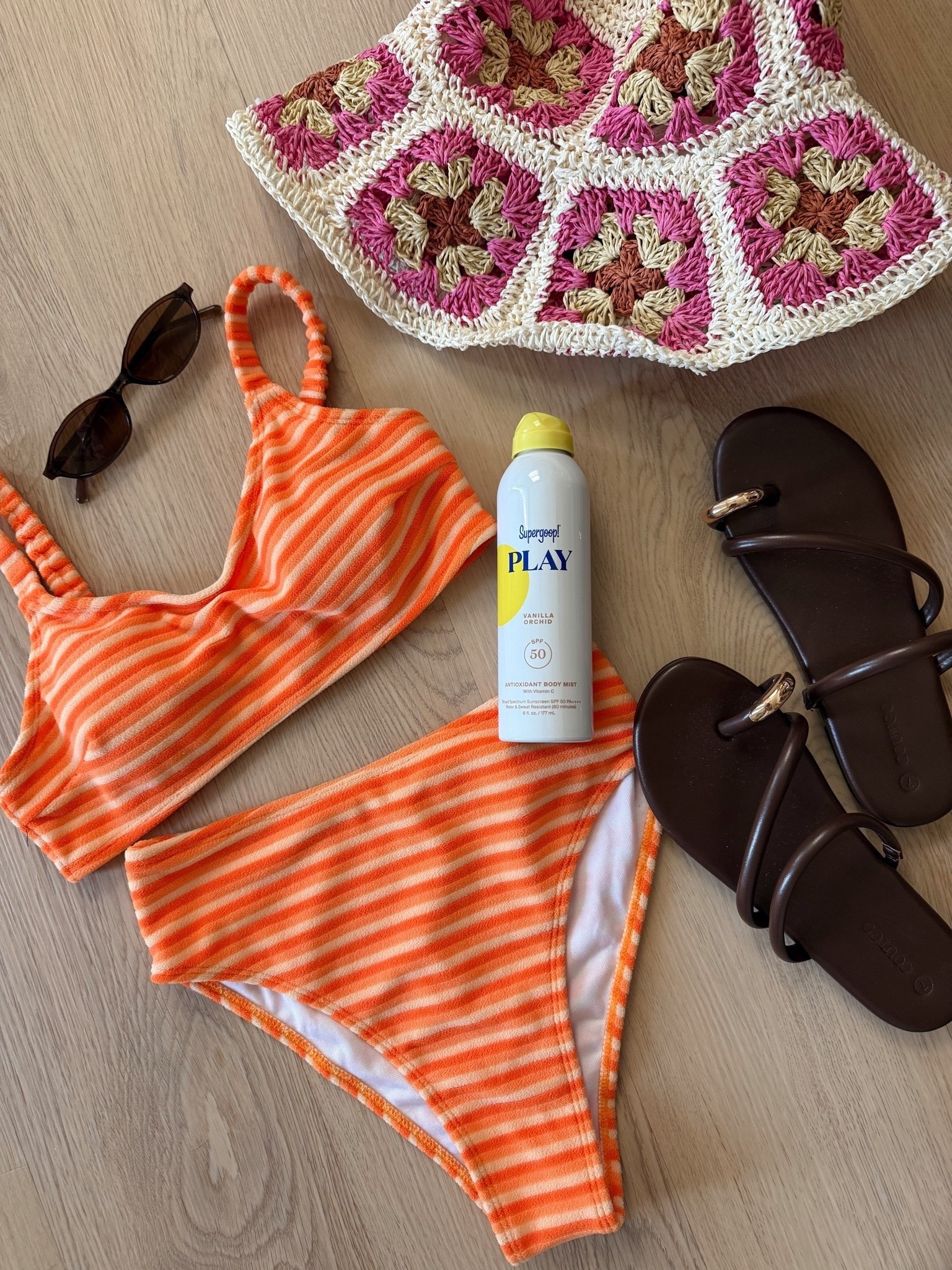 Lake day essentials☀️ the cutest Amazon swimsuit! 

Orange swimsuit, beach outfit, beach hat, Supergoop

#LTKSwim #LTKSeasonal #LTKootd