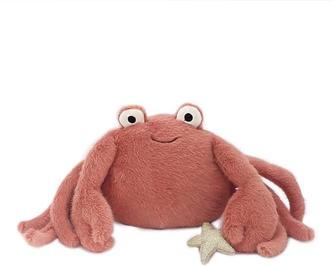MON AMI Caldwell The Crab Stuffed Animal – 11”, Ocean Animal Toys, Coral Crab Plush Toy, Grea... | Amazon (US)