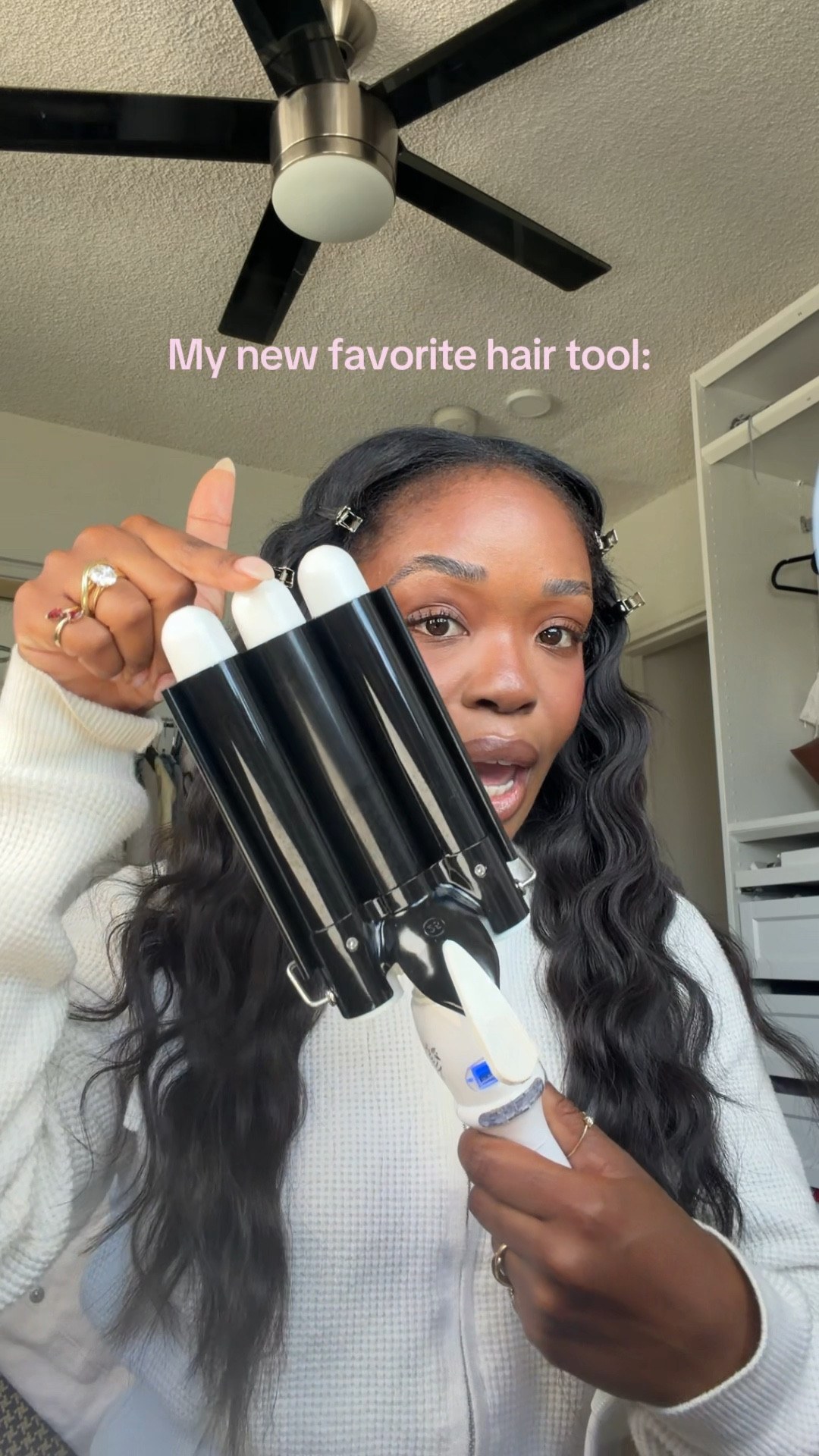 The easiest hairstyle for spring and summer!! I loveeee this hair tool 🌊 #summerhair #summerhairstyles #mermaidhair #wavyhair #easyhairstyles 

#LTKBeauty