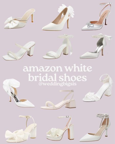 White Amazon heels! Perfect wedding day shoes! Bridal shower shoes, bachelorette shoes, Amazon heels, Amazon wedding, wedding sandals, rehearsal dinner heels

#LTKshoecrush #LTKfindsunder100 #LTKwedding