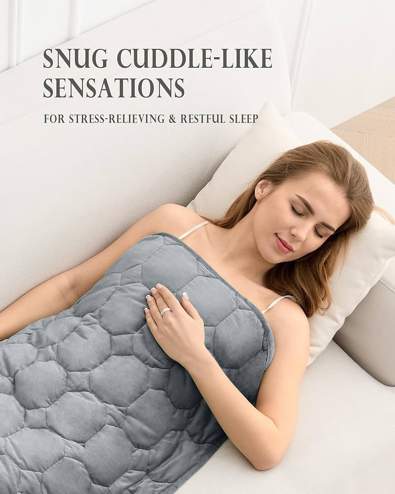 Cottonblue Weighted Lap Blanket 7lbs, Cozy Luxury Crystal Velvet Weighted Blanket for Adults, Sma... | Amazon (US)