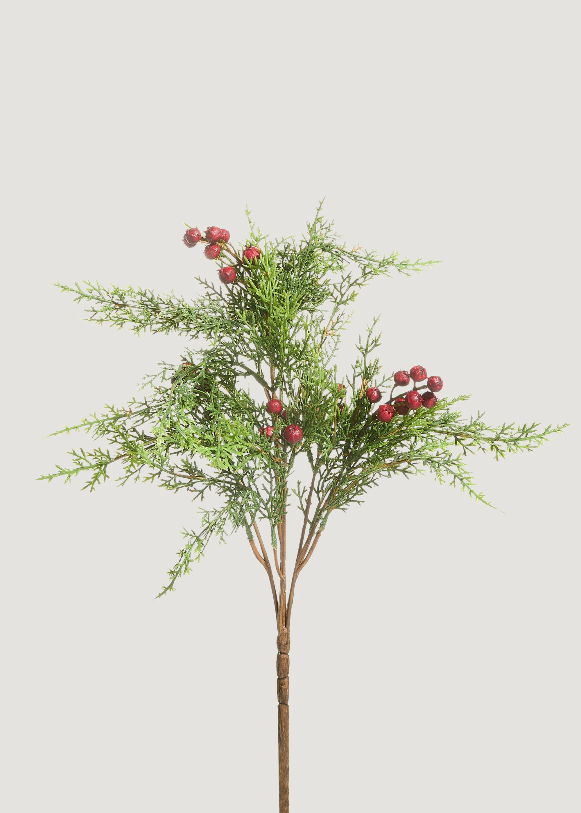Cedar Spray with Red Berries | Realistic Fake Holiday Greens | Afloral | Afloral