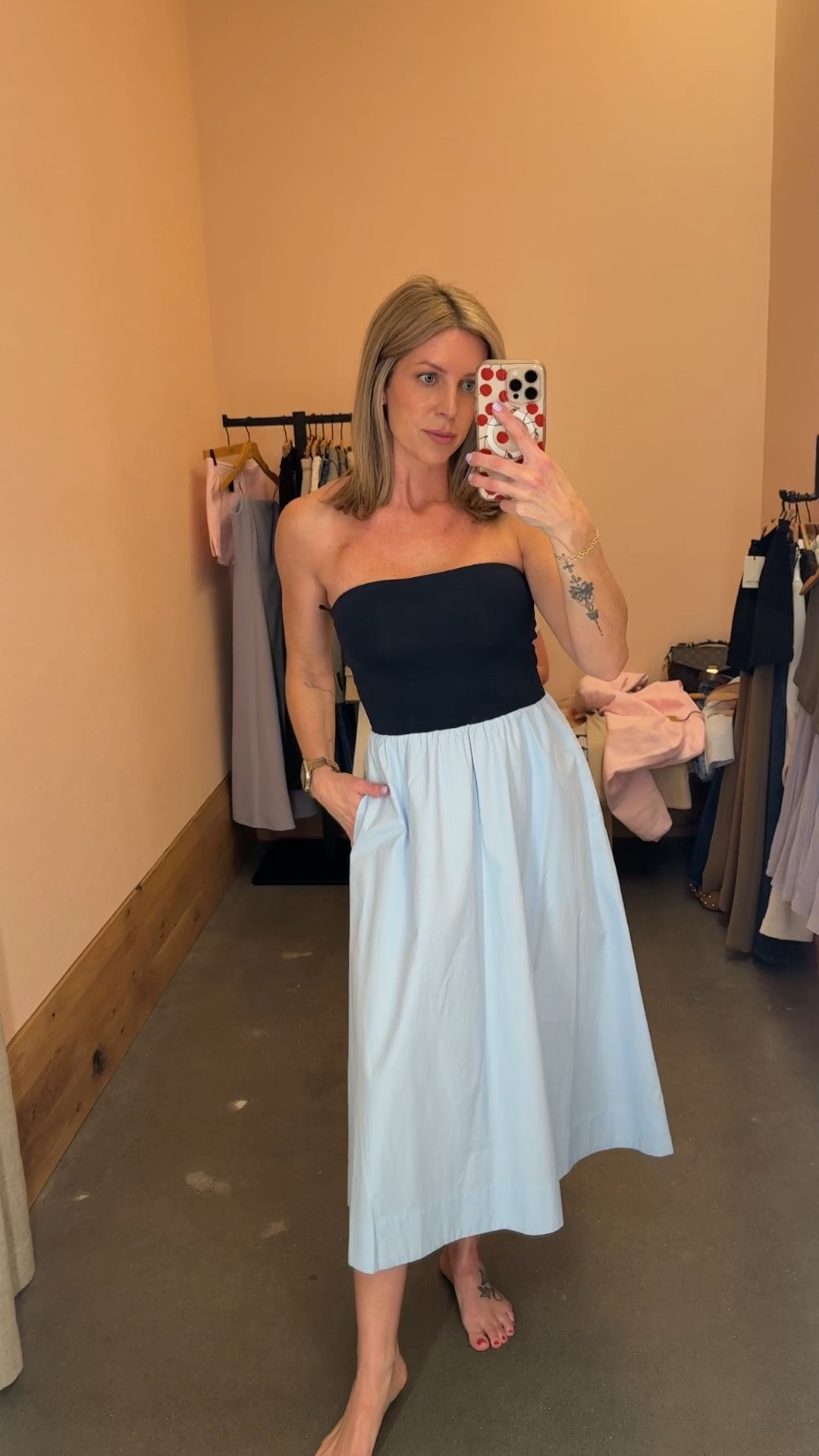 @Aritzia  officially has my heart! Their Fluid Poplin Dress was an instant yes for me! So flattering, has pockets, and can easily be dresses up or down! I love how this dress isn’t a one season dress, as it can be worn as a Spring dress to a Fall dress with the write cardigan or jacket. 
✨Wearing a size small.✨

#LTKOver40 #LTKdayinmylife #LTKootd