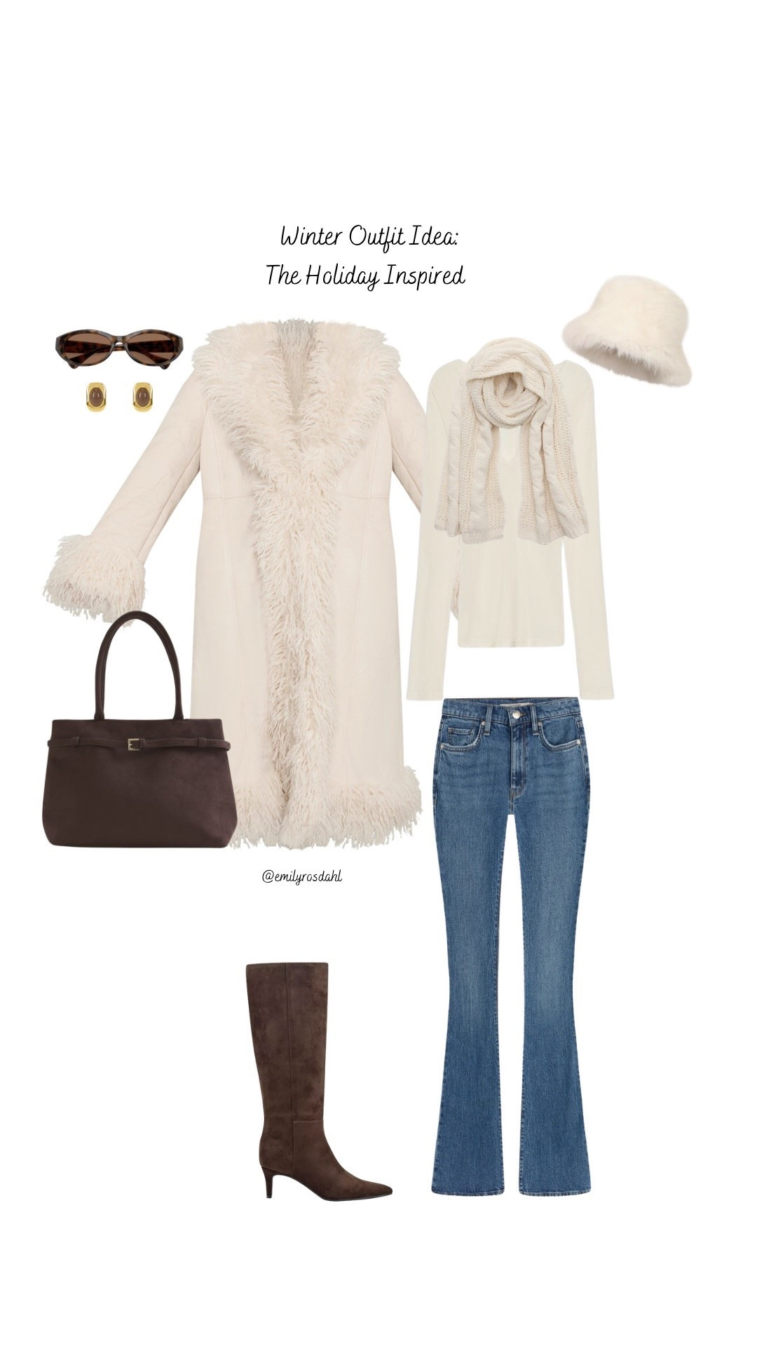 cameron diaz in the holiday inspired winter outfit! obsessed with this coat. 

#LTKootd #LTKGiftGuide #LTKHoliday