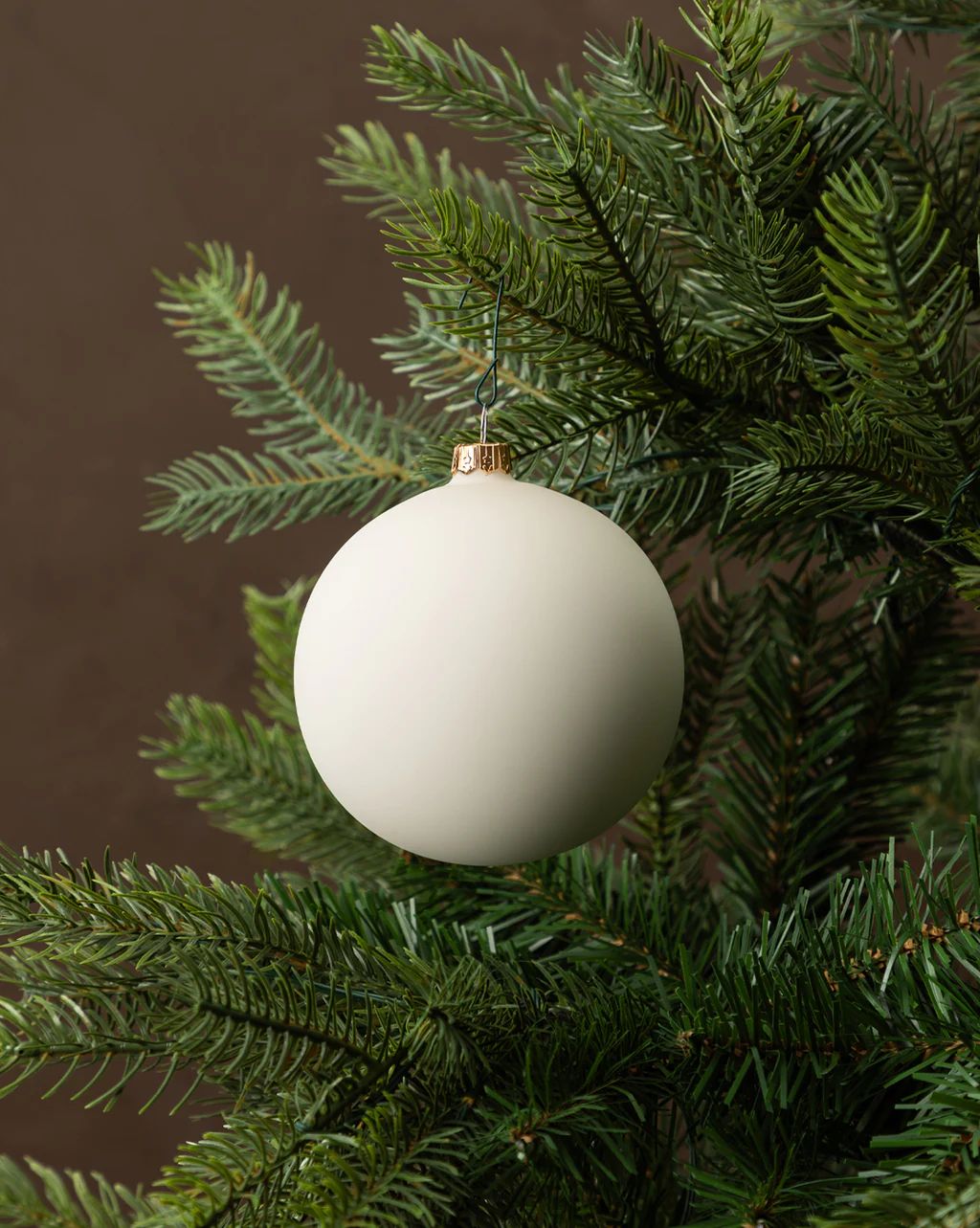 Matte Snow Glass Ornaments (Set of 4) | McGee & Co.