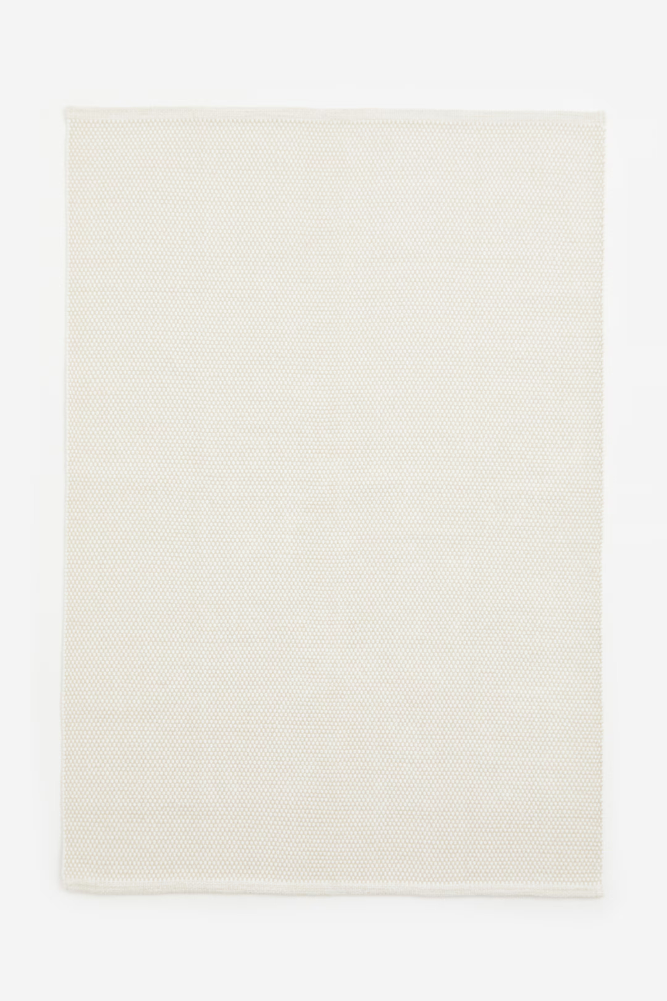 Textured Cotton Rug - Natural white/beige - Home All | H&M US | H&M (US + CA)
