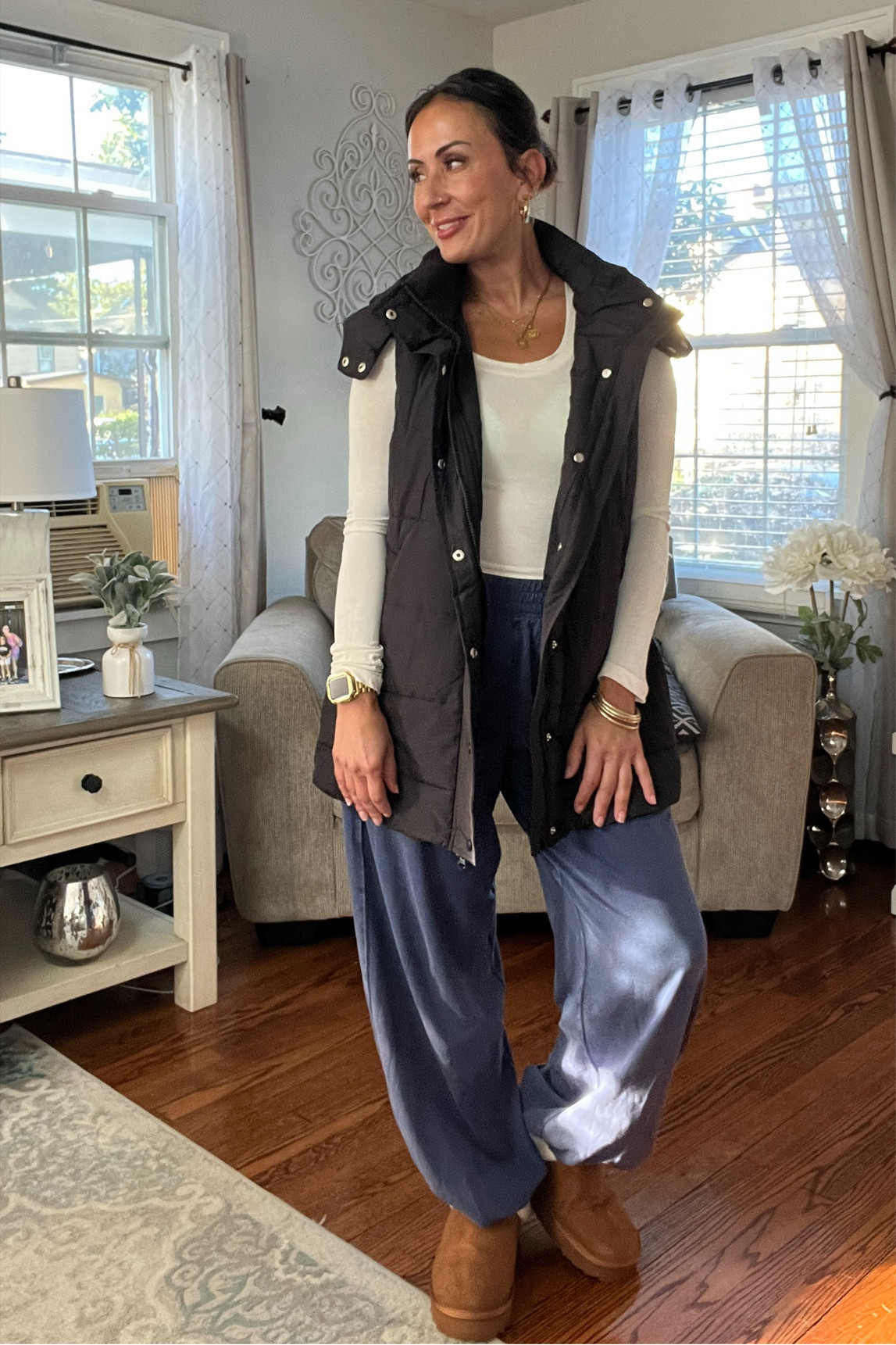 My favorite vest so far this year! Perfect for fall and winter 

#LTKStyleTip #LTKFindsUnder50 #LTKFindsUnder100