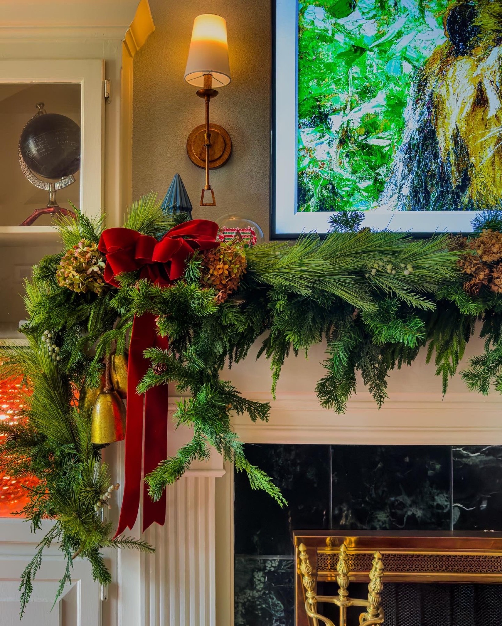 Christmas decor, mantle decor, Christmas garland

#LTKSeasonal #LTKHoliday #LTKhome