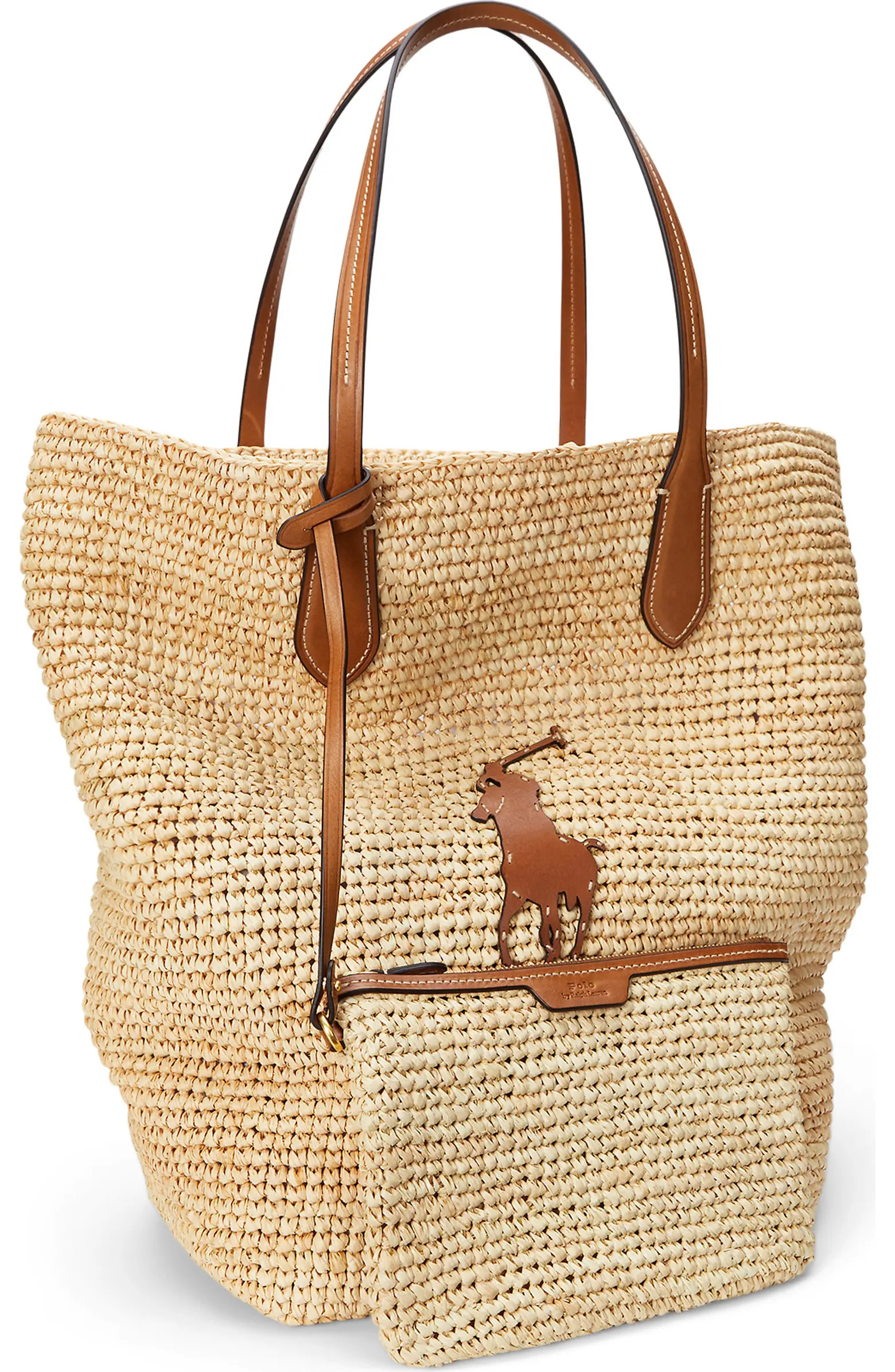 Polo Ralph Lauren Large Raffia Tote | Nordstrom | Nordstrom