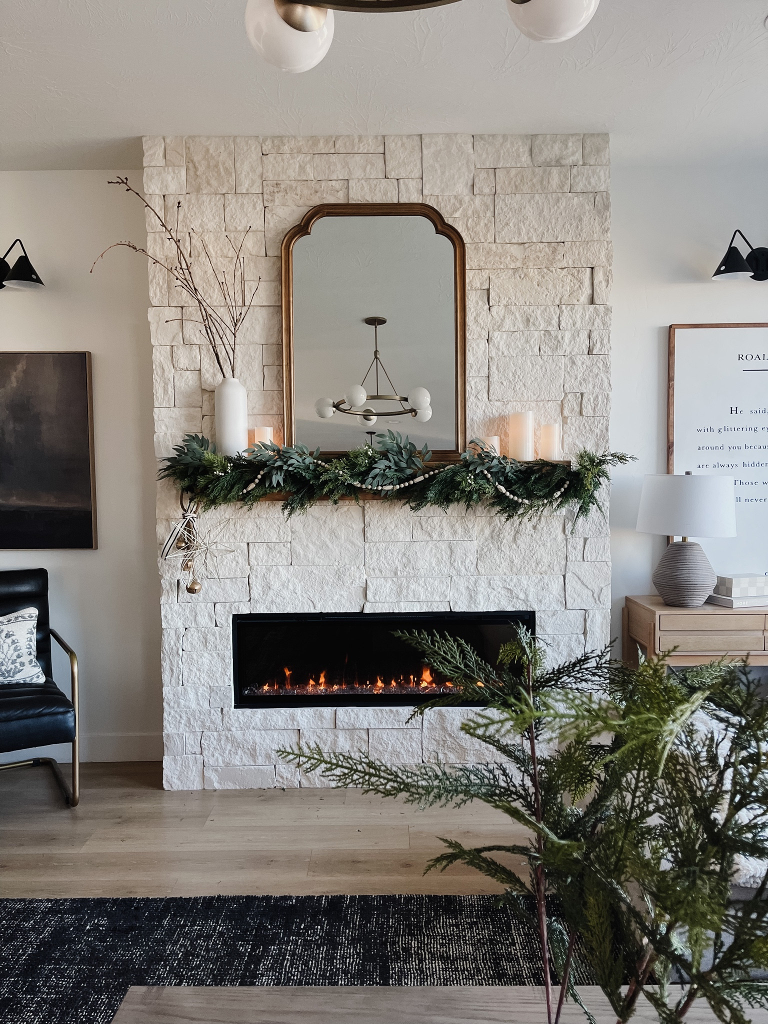 Holiday mantle 

#LTKhome #LTKHoliday #LTKSeasonal