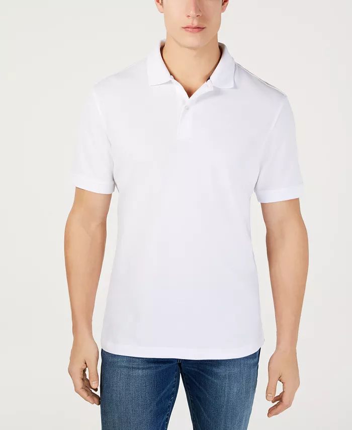 Club Room Men's Classic Fit Performance Stretch Polo, Created for Macy's - Macy's | Macy's