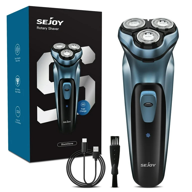 Sejoy Men's Electric Shaver Razor for Men Face,Beard Trimmer,Portable Electric Rotary Shaver, 2 i... | Walmart (US)