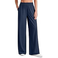 G4Free Chillwhisp Lightweight Flowy Wide Leg Pants Women Elastic Waist Palazzo Pants Summer Beach... | Amazon (US)