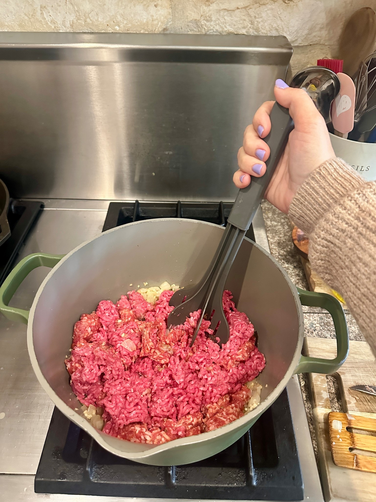 This little meat chopper might be one of my most-used kitchen tools. It breaks up ground meat so quickly, gets everything evenly cooked, and makes weeknight dinners easier. Simple, affordable, and actually useful, linking it here 🤍

#LTKfoodie #LTKmomlife #LTKHome