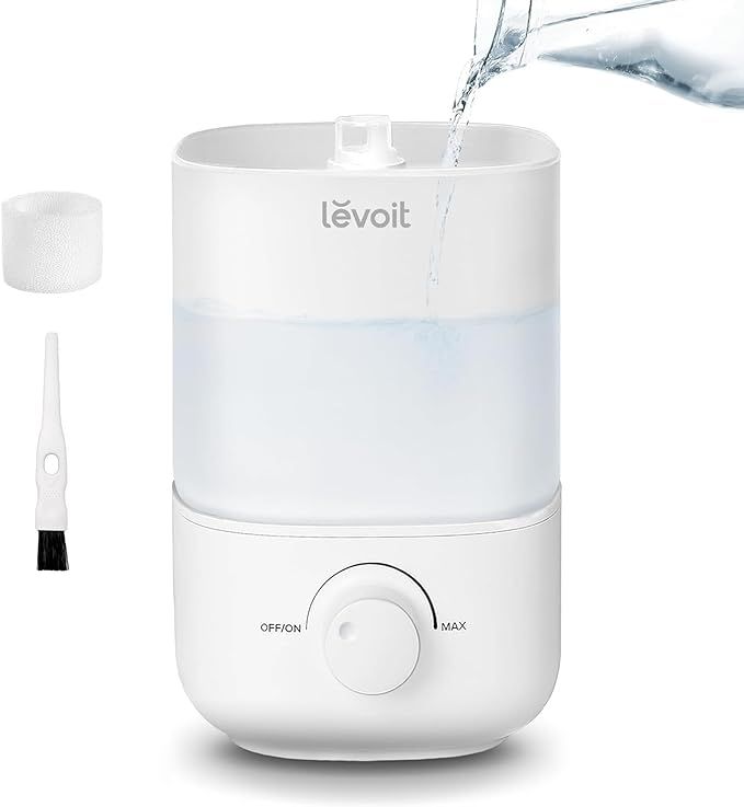 LEVOIT Top Fill Humidifiers for Bedroom, 2.5L Tank for Large Room, Easy to Fill & Clean, 28dB Qui... | Amazon (US)