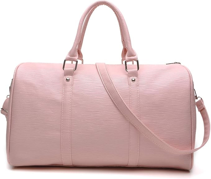 Overnight Travel Tote Bag Women Weekend Duffle Bags Faux Leather Over Shoulder Handbags for Carry... | Amazon (US)