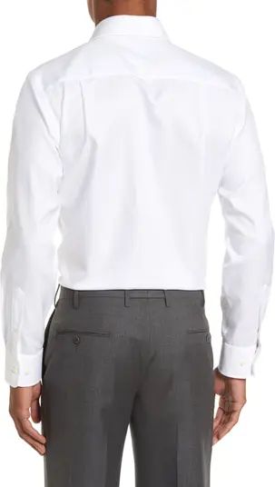 David Donahue Trim Fit Cotton Dress Shirt | Nordstrom | Nordstrom