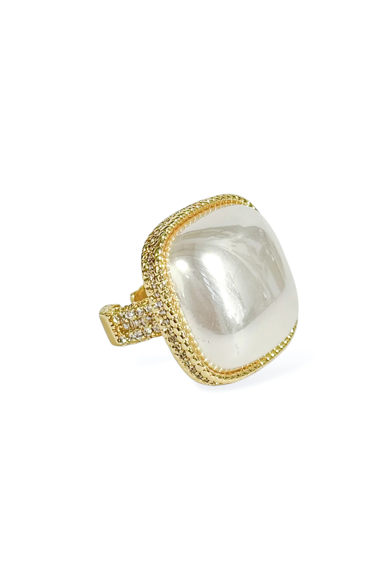 Virtue Kimmy Pearl Puff Square Ring | The Willow Tree