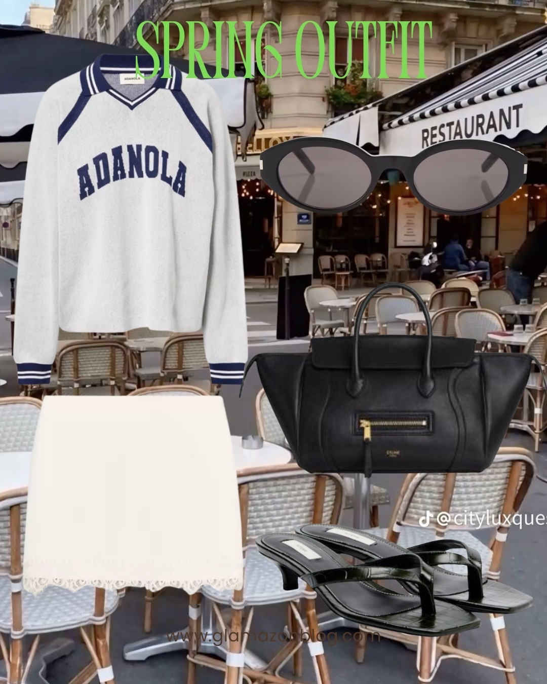 Adanola top, adanola sweatshirt, celine luggage bag, heeled flip flops, totems shoes, spring outfit, holiday outfit 

#LTKuk #LTKeurope #LTKspring