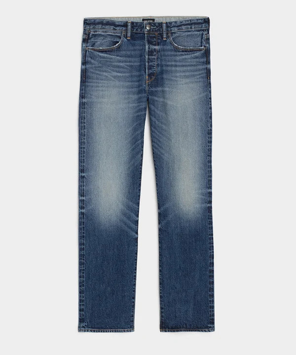 Straight Japanese Selvedge Stretch Jean | Todd Snyder