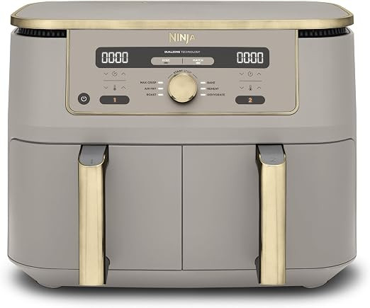 Ninja MAX Dual Zone Digital Air Fryer, 2 Drawers, 9.5L, 6-in-1, Uses No Oil, Air Fry, Max Crisp, ... | Amazon (UK)