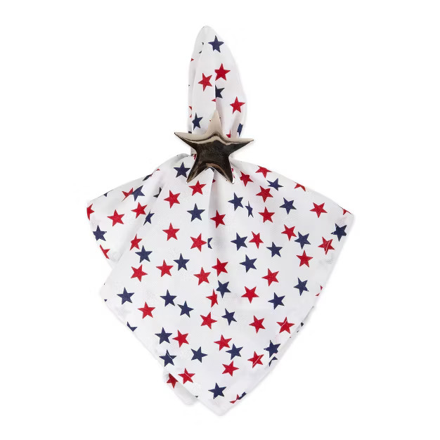 6pk Cotton America Stars Napkins - Design Imports | Target
