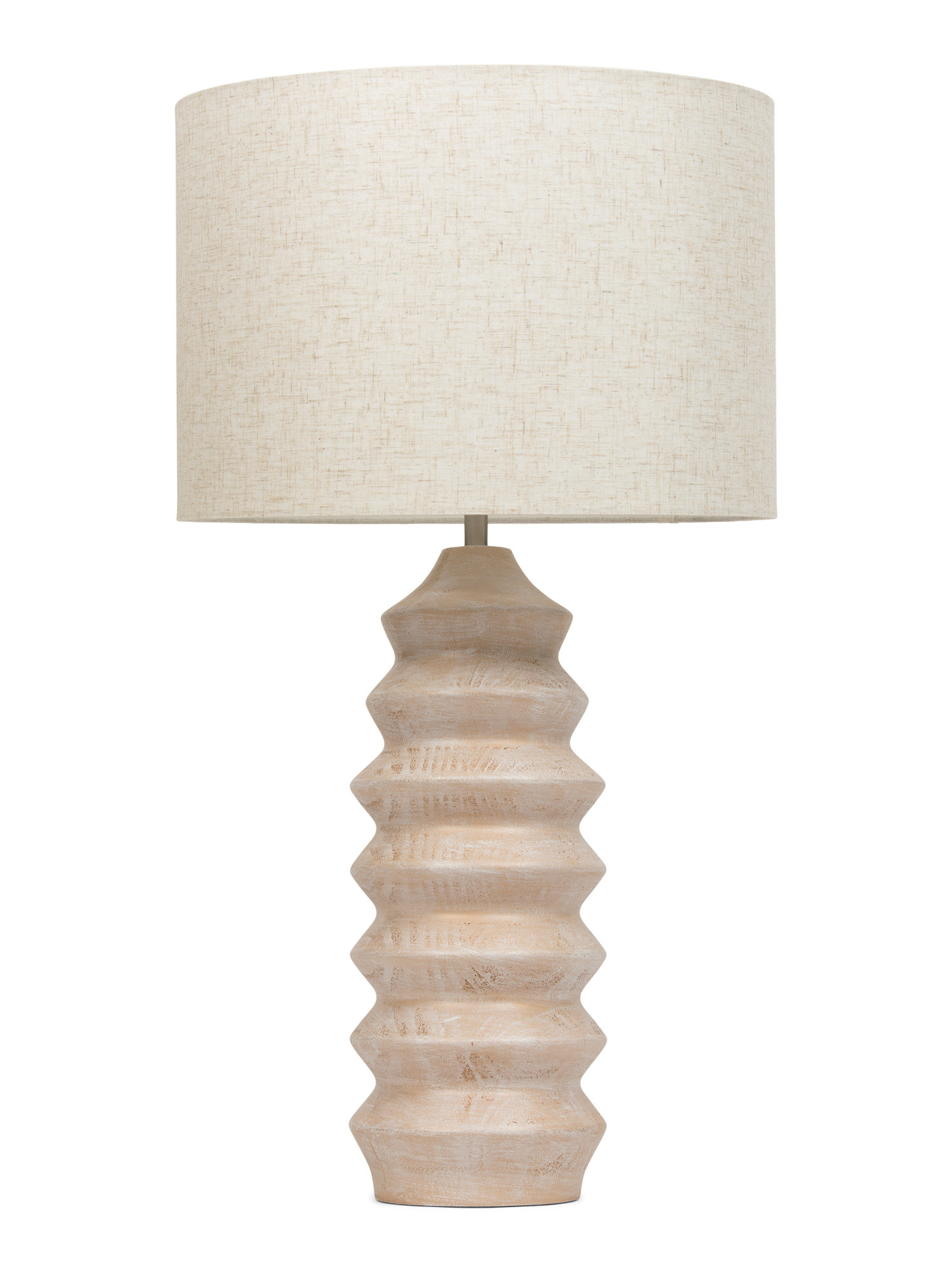 16x30 Uplift Solid Wood Ribbed Table Lamp | TJ Maxx