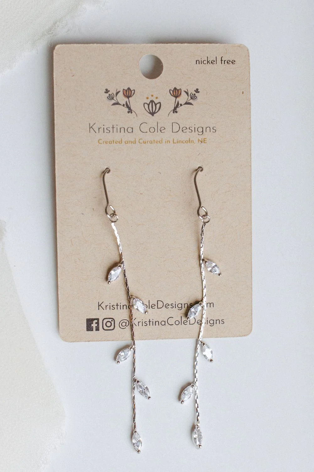 Silver Branch Dangles | Kristina Cole Designs