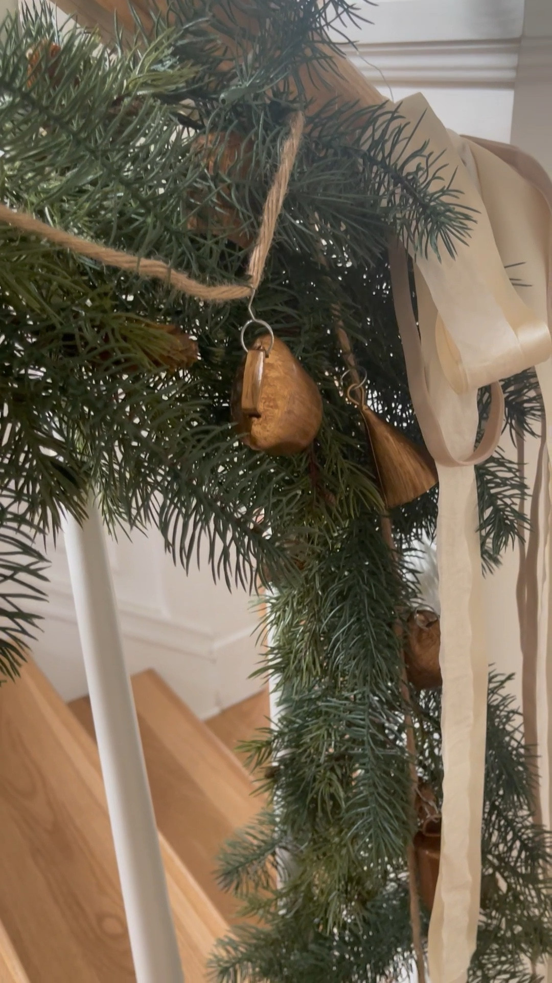 My garland is finally BACK IN STOCK! ✨ Caps are necessary as it is truly the best affordable option I’ve found and is currently on sale for just $21! This is two layered rows, 4 strands total 🤍 I’m sharing all the details and a few other items I’m loving at the moment over on the blog + stories - head to the link in bio!
•
To shop my home, the link in bio contains a number of helpful links. Message me with any questions!
•
•
•
Christmas garland, holiday garland, affordable garland, afloral garland, pine garland, bell garland, holiday bows, neutral Christmas, Christmas decor, holiday home, holiday home tour, long bows, Christmas decorations, realistic garland 

Follow my shop @megleonardco on the @shop.LTK app to shop this post and get my exclusive app-only content!

#liketkit #LTKhome #LTKSeasonal #LTKHoliday
@shop.ltk
https://liketk.it/3TQln