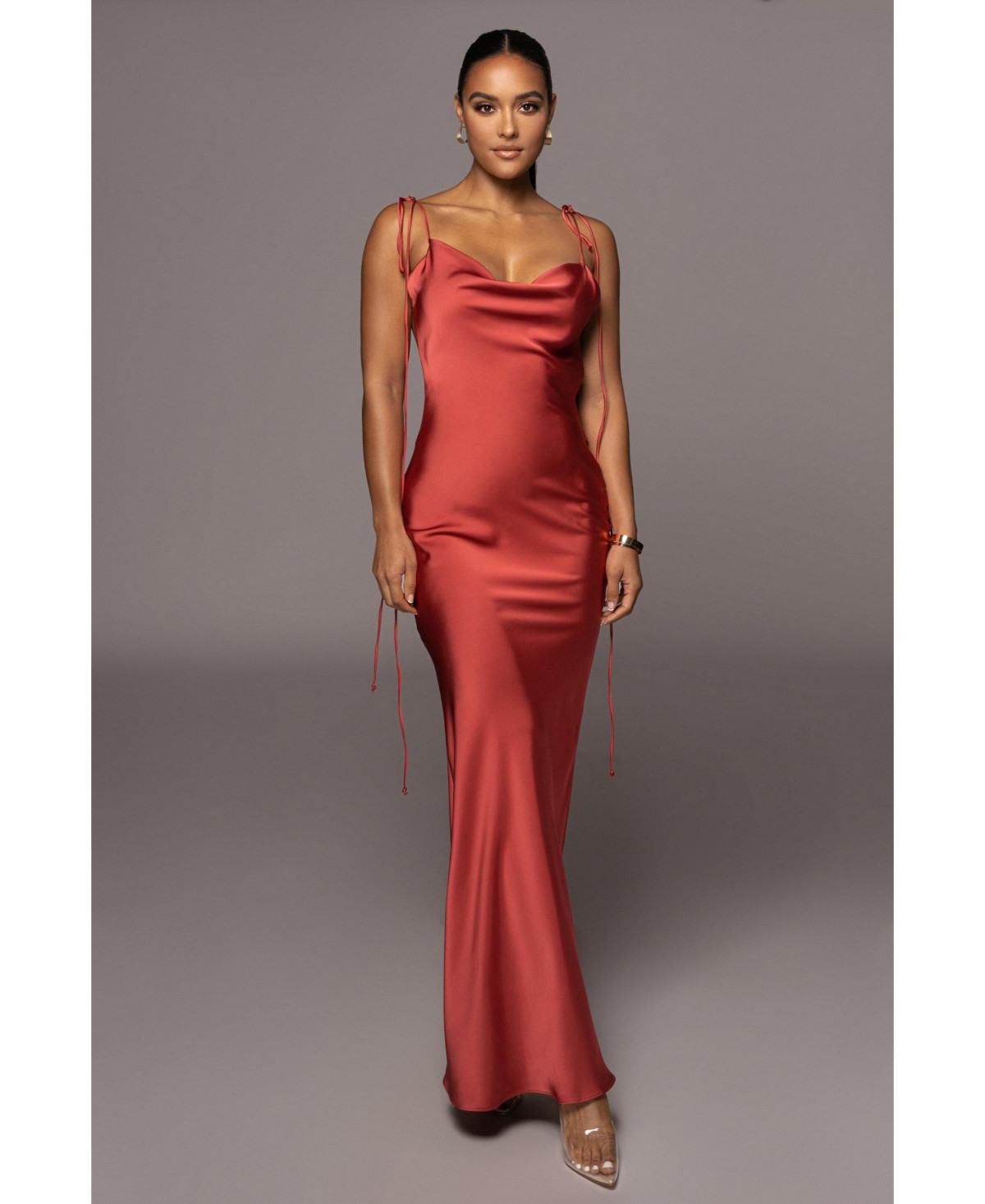 Jluxlabel Women's Irresistible Satin Maxi Dress - Red | Macy's
