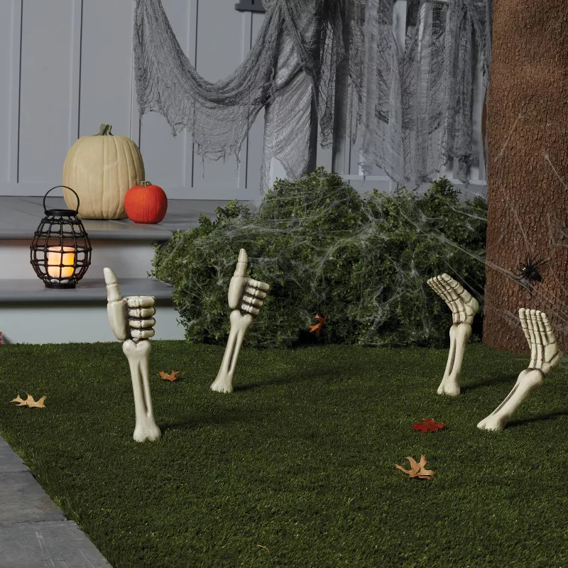 2pk Skeleton Hands Halloween Decorative Yard Stakes - Hyde & EEK! Boutique™ | Target