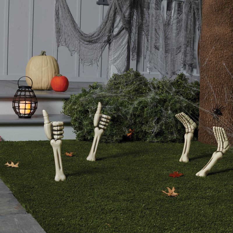 2pk Skeleton Hands Halloween Decorative Yard Stakes - Hyde &#38; EEK! Boutique&#8482; | Target