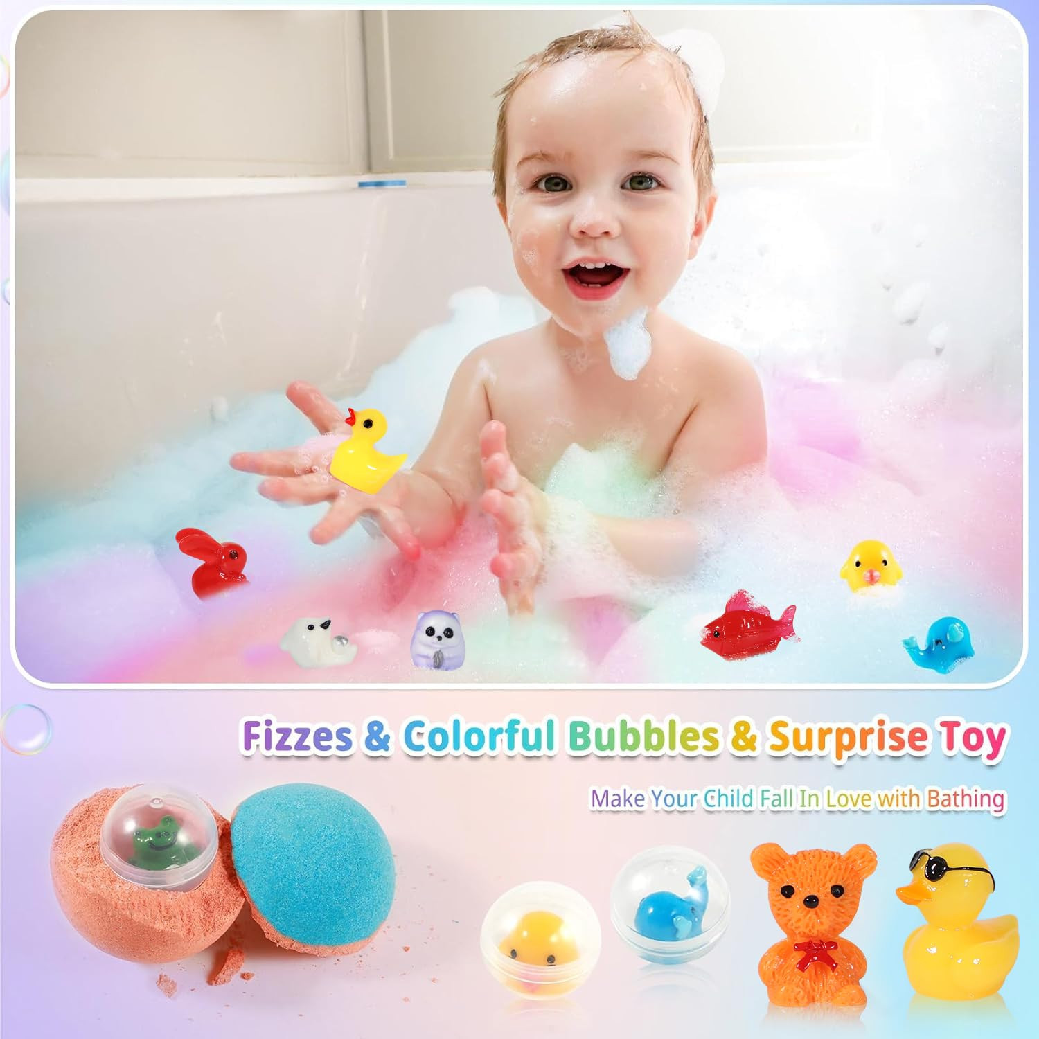 Bath Bombs for Kids with Surprise Inside, 24 Pack Kids Bath Bombs Gift Set, Natural Organic Kids ... | Amazon (CA)