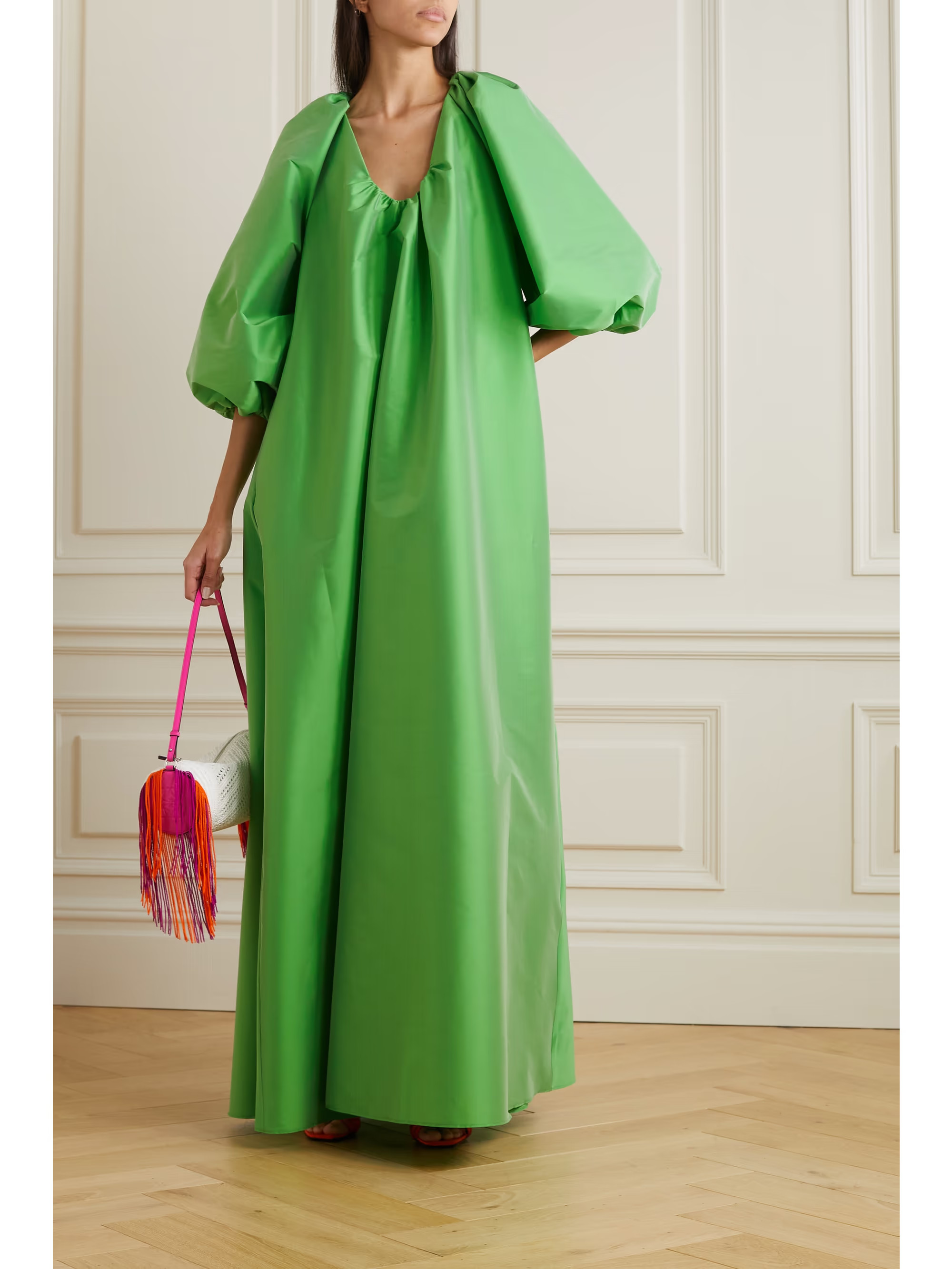 George draped taffeta gown | NET-A-PORTER (US)