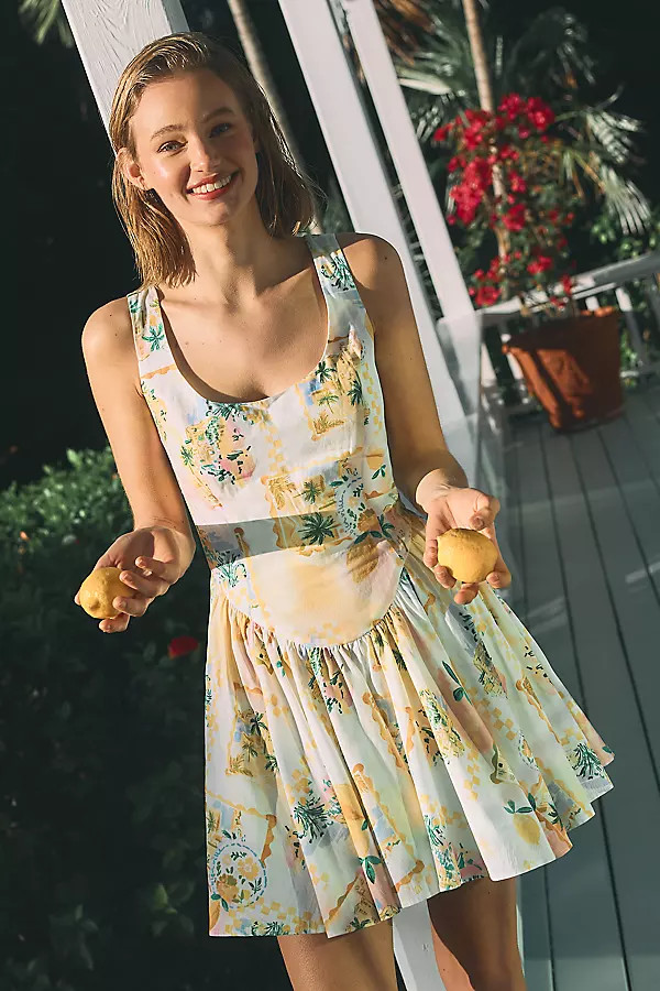 ASTR The Label Reina Drop-Waist Mini Dress | Anthropologie (US)