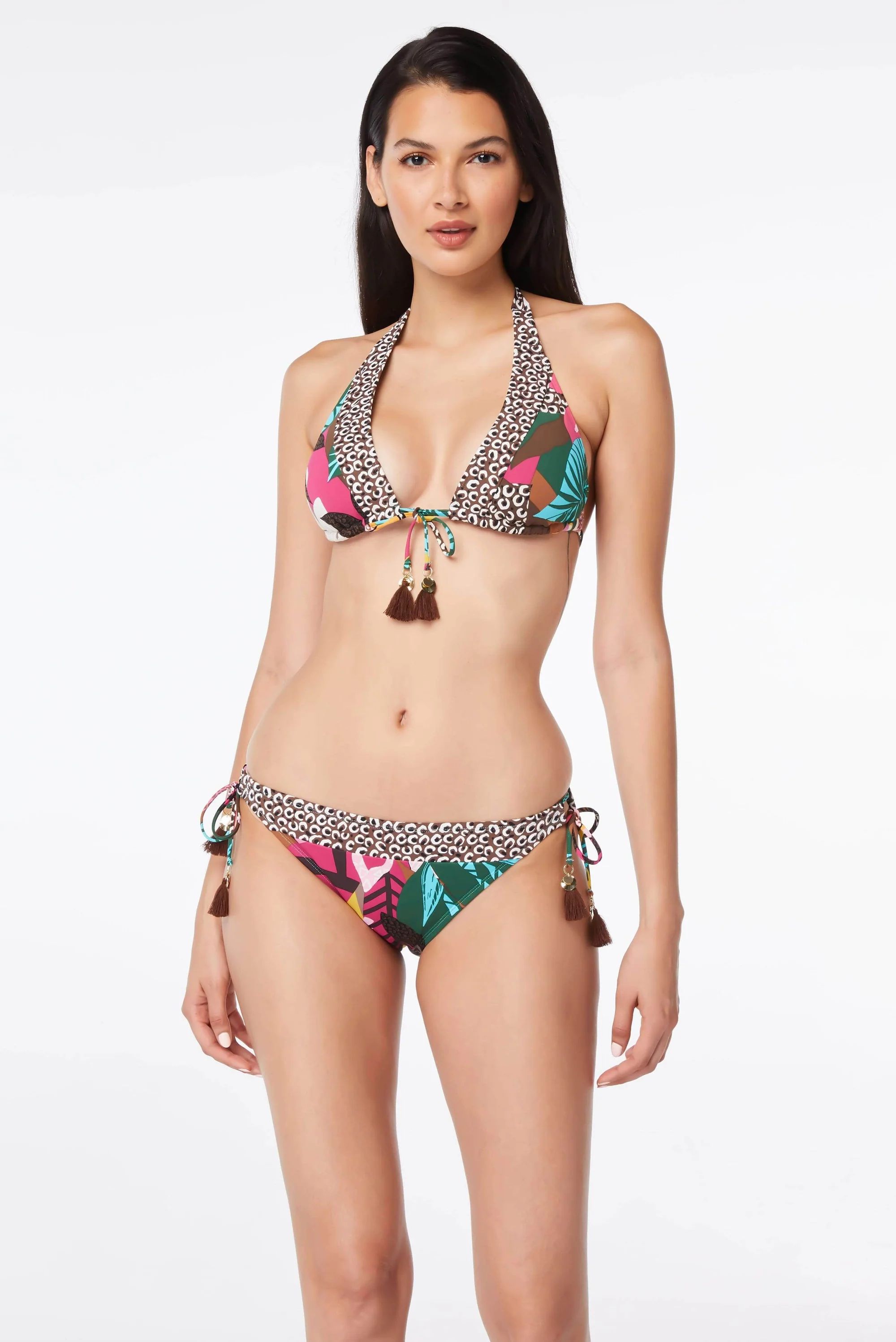 Halter Triangle String front Bikini Top | Bleu Rod Beattie Swimwear