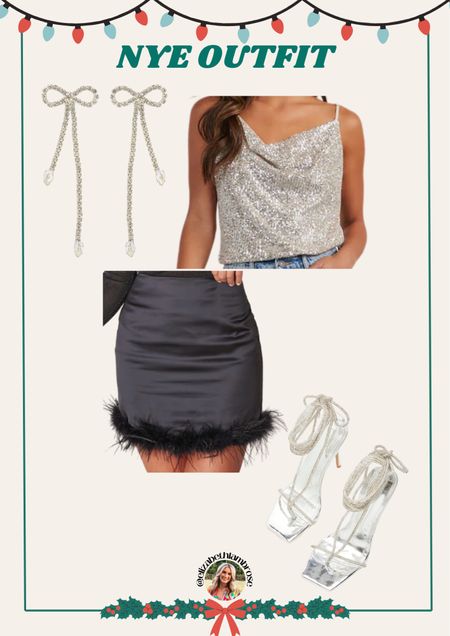 this one is probably my favorite!! 
love this top, and feather trim skirt!
the earrings are the absolute cutest too!!

#bow #earrings #feathertrim #skirt #tank #sparklytank #newyears #newyearseve #outfit #holiday

#LTKHoliday #LTKstyletip #LTKparties