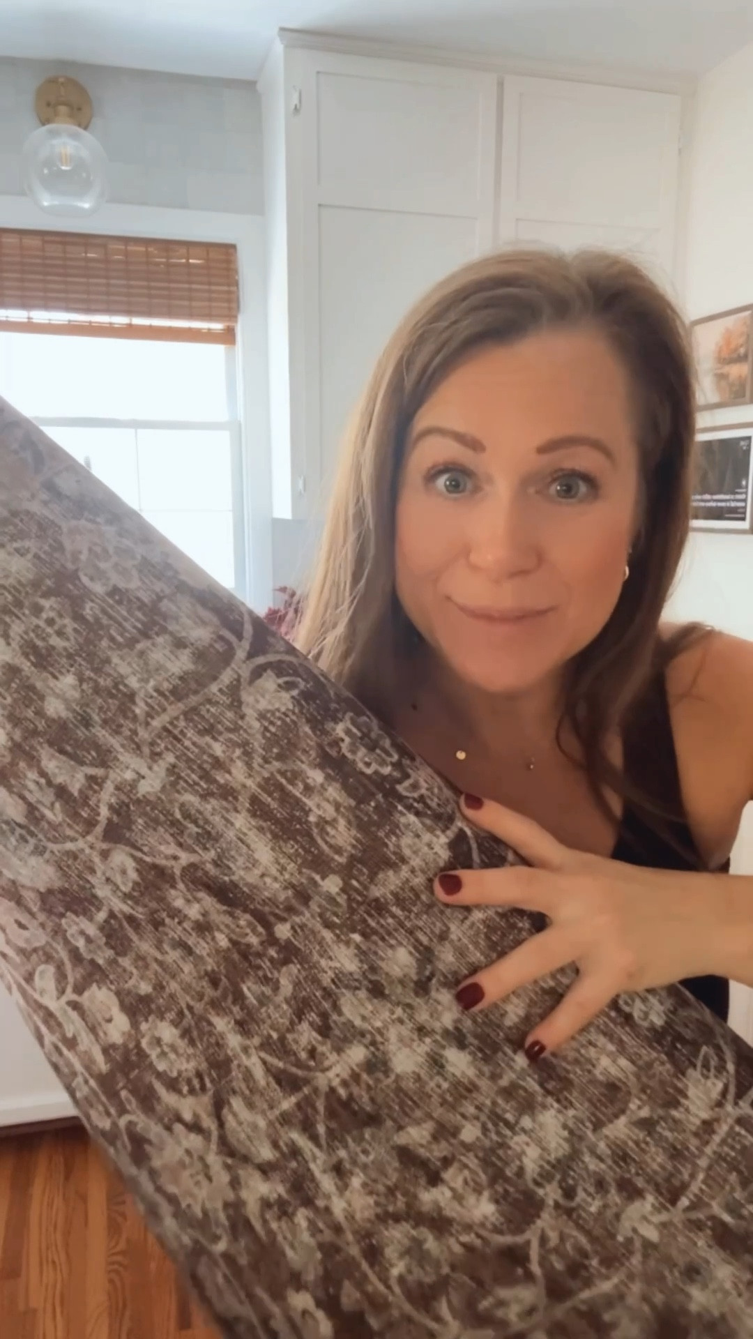 I found the most beautiful runner rug
 
Vintage look pattern 
Beautiful brown tones 
Machine washable 
Non skid backing 

#LTKHome #LTKSeasonal #LTKStyleTip