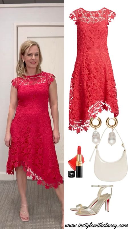This dress returns to stores season after season in beautiful colors and I just love it, especially in this rich fuschia. It’s so feminine, so shapely. Wedding guest or cocktail party ready. Runs true to size. 

#LTKVideo #LTKover40 #LTKwedding