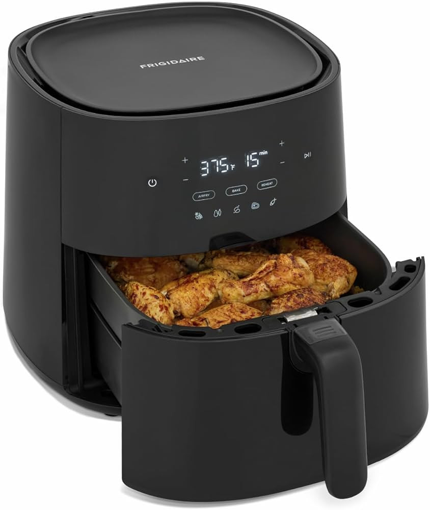 Frigidaire 3 in 1 Air Fryer - 5.3 Qt Capacity - 5 Preprogrammed Recipes, Black | Amazon (US)