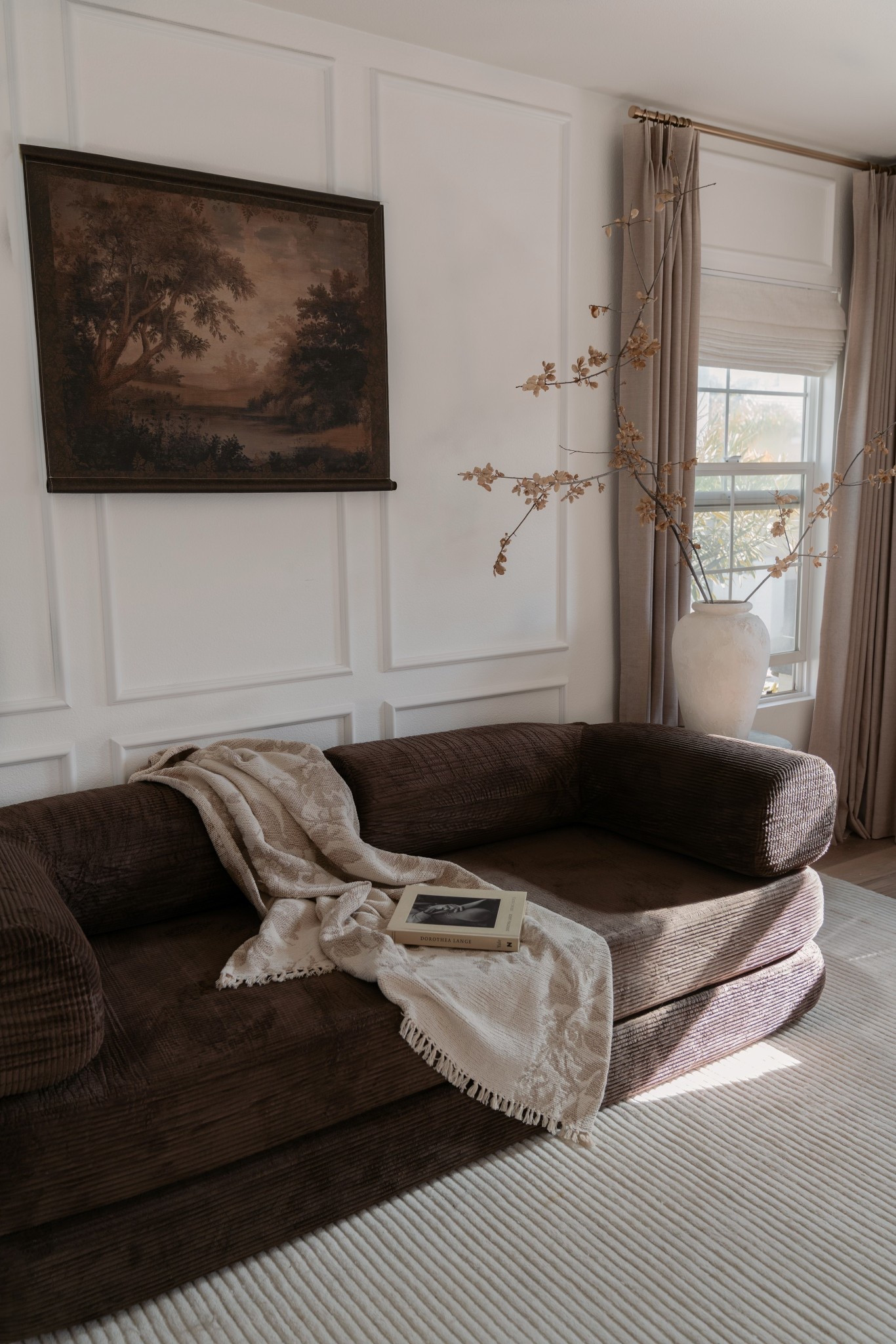 Current loft situation with the chicest foldable sofa 🤎

Exact sofa is from Primy, but I found similar!

I linked what I could, but a few are from Hobby Lobby & I included their details below:
Vintage Moody Landscape Wall Tapestry
SKU: 6376867

*stem is real - can't link it 🥺
.
.
.
#cozyliving #HomeDecor #livingroominspo #sectionalsofa #modularsofa modernhome warminteriors neutraldecor homeinspiration familyhome interiordesign slowliving comfortathome aestheticinterior livedinhome homestyle cozyvibes

#LTKHome