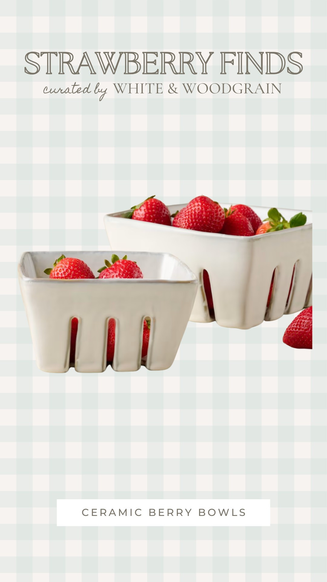 These ceramic berry baskets would be a fun addition to our farmhouse kitchen! Perfect for holding strawberries, blueberries, and blackberries... and they'd also be pretty stacked and displayed on our open shelving when not holding fruit! 

 #LTKHome