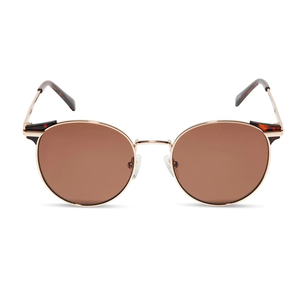 LOGAN - GOLD + BROWN SUNGLASSES | DIFF Eyewear