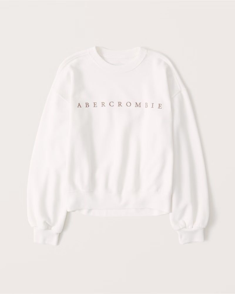 Crewneck Logo Sweatshirt | Abercrombie & Fitch (US)