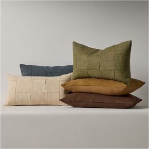 Washed Basketweave Pillow Cover | West Elm (US)