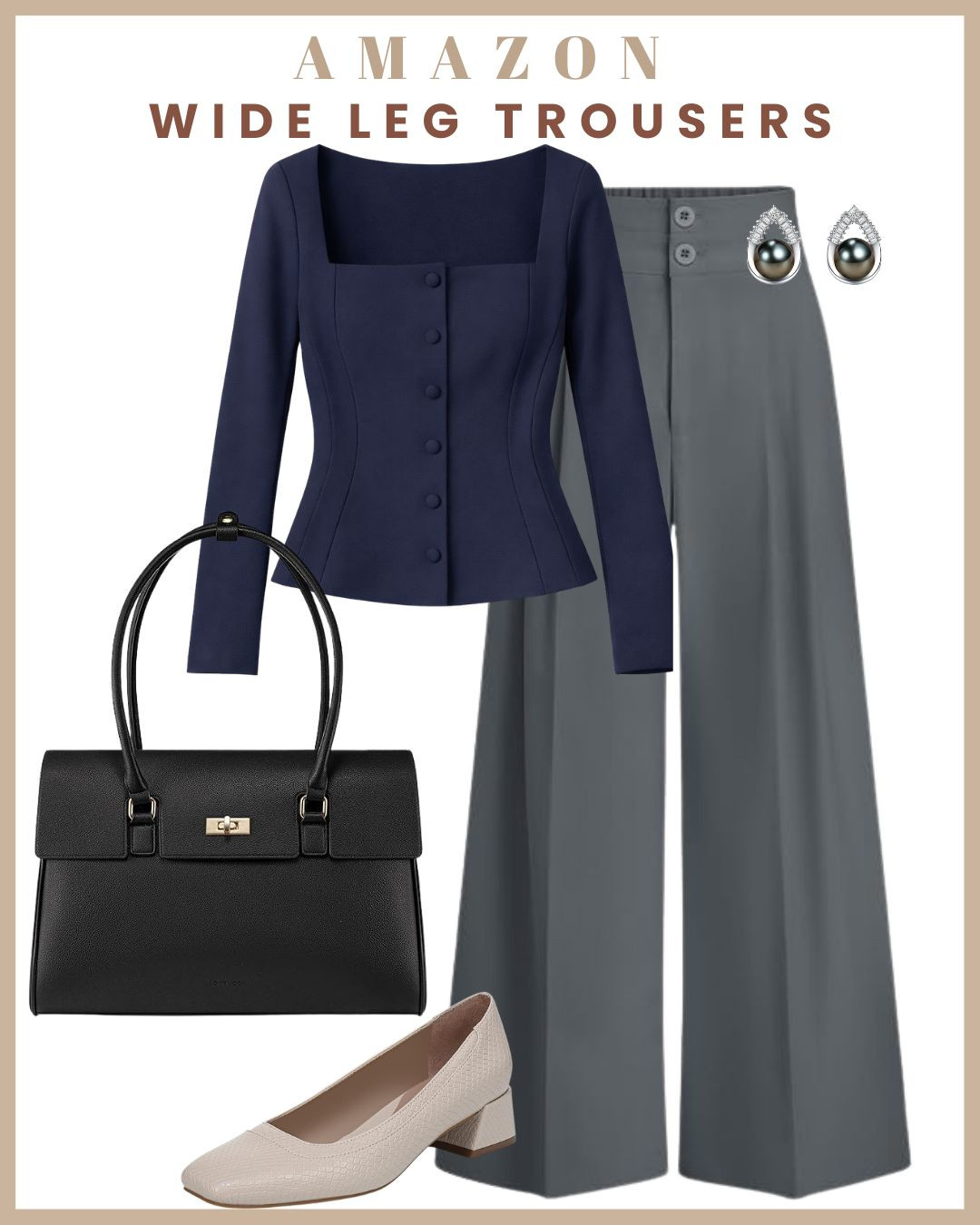 Wide-leg pants, styled 3 ways ✨
Sharing three chic ways to style Amazon wide-leg trousers—perfect for workdays, dinners, or whenever you want that effortless, polished vibe 

1️⃣ Blazer top + wide-leg pants — tailored, powerful, and office-ready 
2️⃣ Buckle tunic top + wide-leg pants — structured with a statement detail 
3️⃣ Tie-waist top + wide-leg pants — flattering and softly feminine 

Comfortable, elevated, and endlessly versatile—wide-leg trousers are truly a capsule wardrobe staple 👏

To shop these looks, comment “link” and I’ll DM you, or check the Amazon Storefront link in bio 🛍️

(Trendy Work Tops from Amazon, Amazon Workwear Tops, Office Tops Amazon, Chic Amazon Blouses, Business Casual Tops, Work Outfit Ideas Amazon, Amazon Fashion Finds, Button Up Top Amazon, Puff Sleeve Blouse Amazon, Wrap Blouse Amazon, Trendy Office Shirts, Elevated Basics from Amazon, Neutral Work Tops, Affordable Workwear Pieces, Office Ready Tops, Amazon Style Picks, Work Capsule Wardrobe, Polished Office Look, Smart Casual Workwear, Everyday Office Outfit, Amazon Tops Outfit Inspiration) 

 #LTKootd #LTKWorkwear