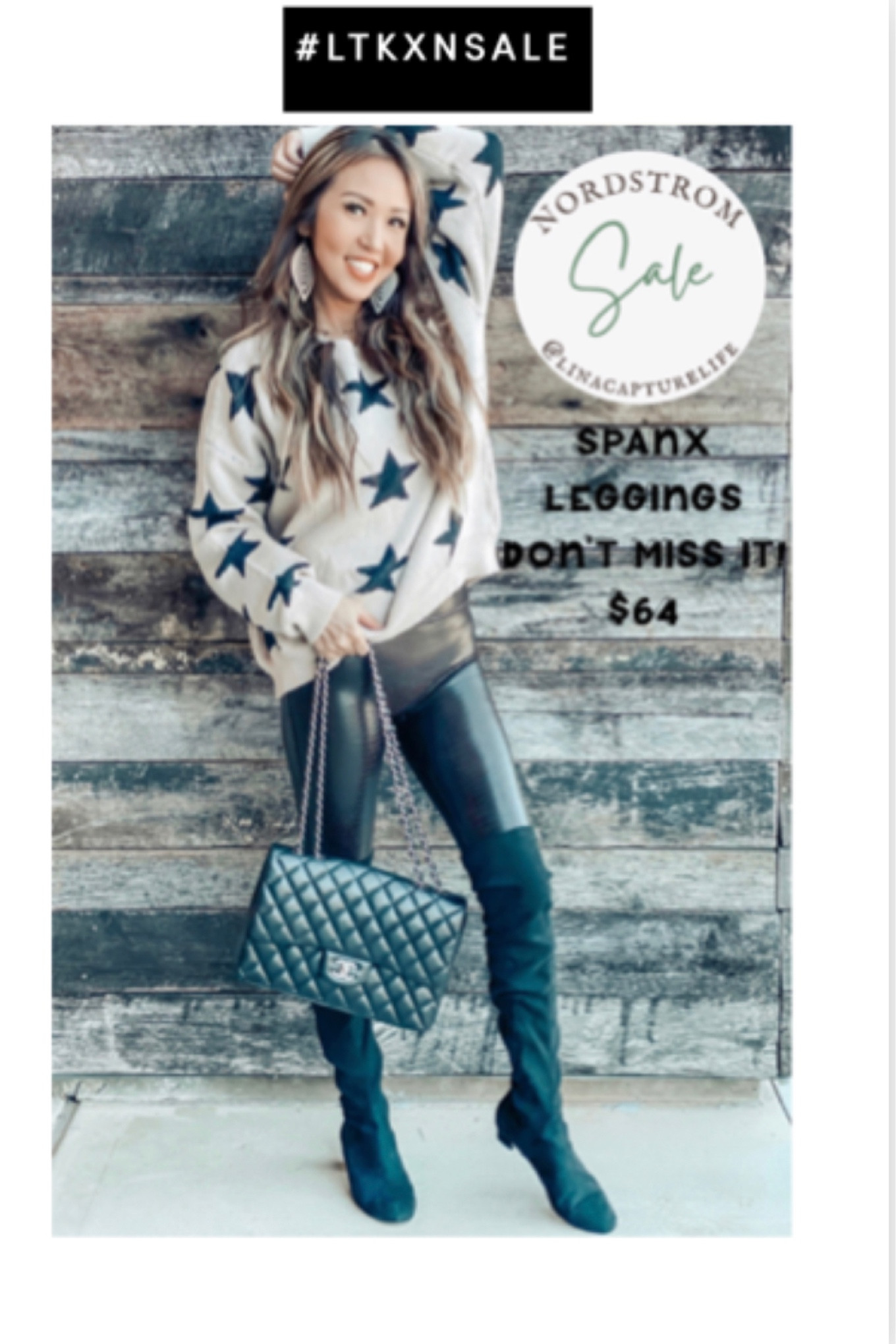 N sale must have!
Spanx leggings
Knee high boots


#LTKunder100 #LTKsalealert #LTKxNSale